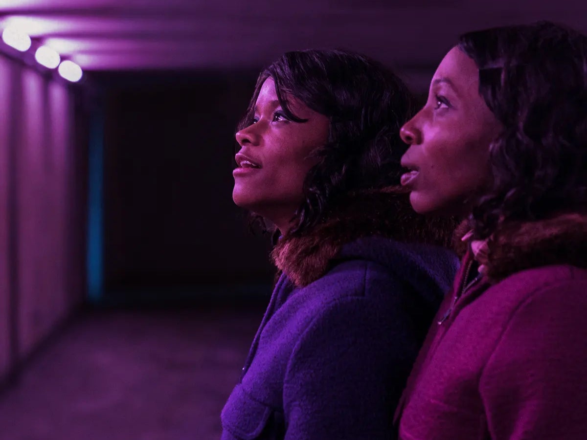 Letitia Wright and Tamara Lawrance as June and Jennifer Gibbons in ‘The Silent Twins’