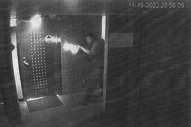 <p>A surveillance image in an unsealed arrest affidavit allegedly shows suspected shooter Anderson Lee Aldrich firing into Club Q.</p>