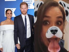 Harry and Meghan viewers amused after learning role Snapchat dog filter played in couple’s relationship