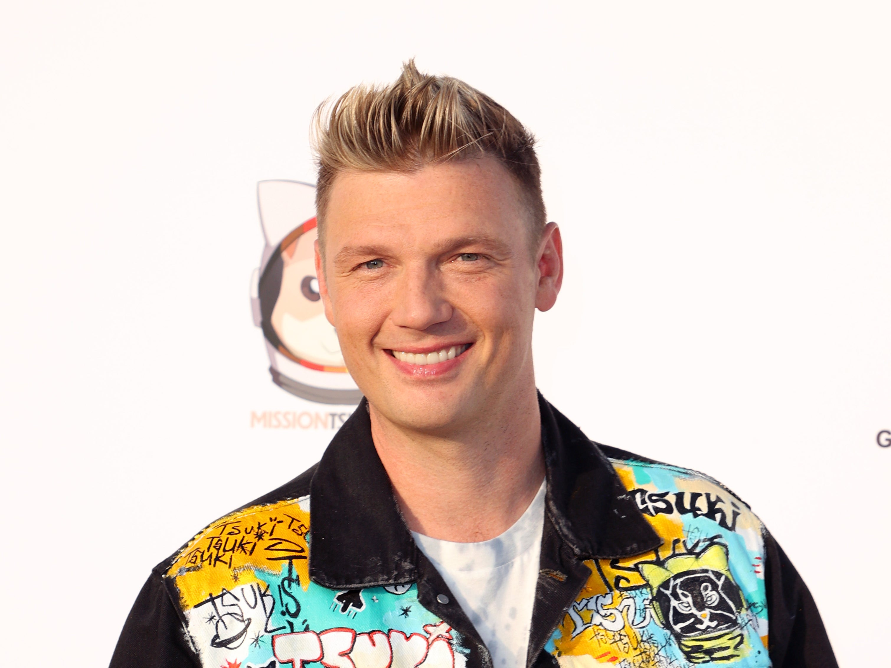 Nick Carter of Backstreet Boys attends "Bingo Under The Stars" in celebration of Pride, hosted by members of NSYNC and Backstreet Boys at The Grove on June 18, 2021 in Los Angeles, California. (Photo by Kevin Winter/Getty Images)