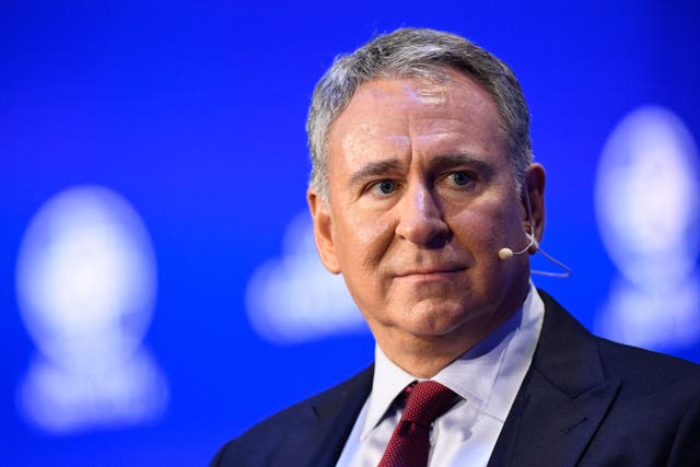 <p>Ken Griffin, founder and CEO, Citadel, speaks during the Milken Institute Global Conference in Beverly Hills, California, on 2 May 2022 </p>
