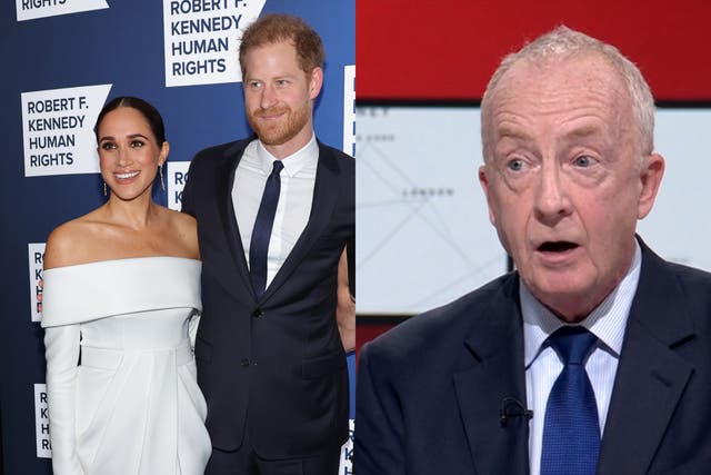 <p>BBC royal correspondent Nicholas Witchell says Prince Harry and Meghan Markle’s claim that the media wanted to ‘destroy’ her was ‘absurd’</p>