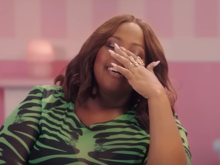 Amber Riley groaned in awkwardness after being asked about Lea Michele
