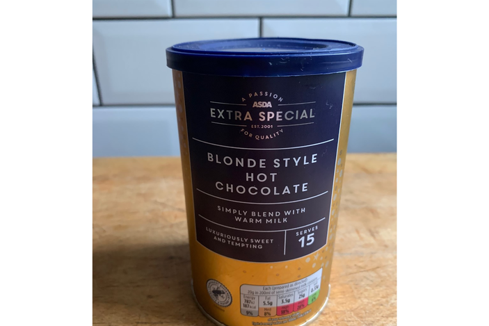 Asda extra special blonde style hot chocolate