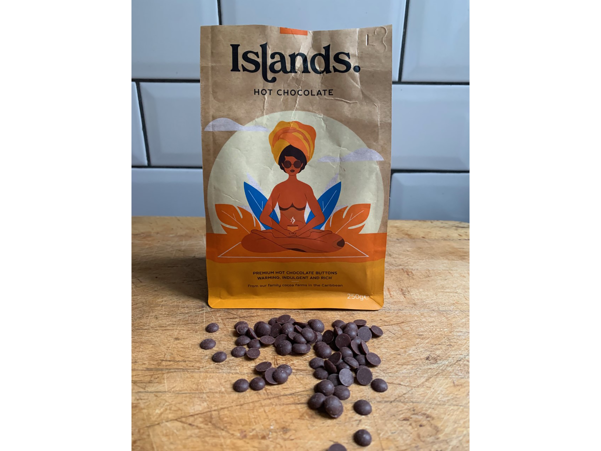 Islands 70% hot chocolate buttons