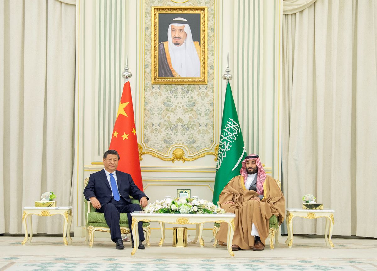 Saudi Crown Prince Mohammed Bin Salman meets with Chinese president Xi Jinping in Riyadh, Saudi Arabia