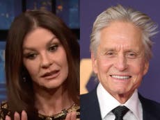 Catherine Zeta-Jones pokes fun at her 25-year age gap with husband Michael Douglas 