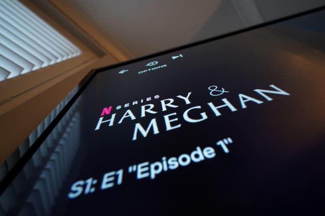 The Duke and Duchess of Sussex’s controversial documentary being aired on Netflix. Harry & Meghan – a six-part docuseries – dropped on the streaming giant at 8am in the UK on Thursday, with the royal family steeling themselves for the revelations in the first three episodes (Jacob King/PA)