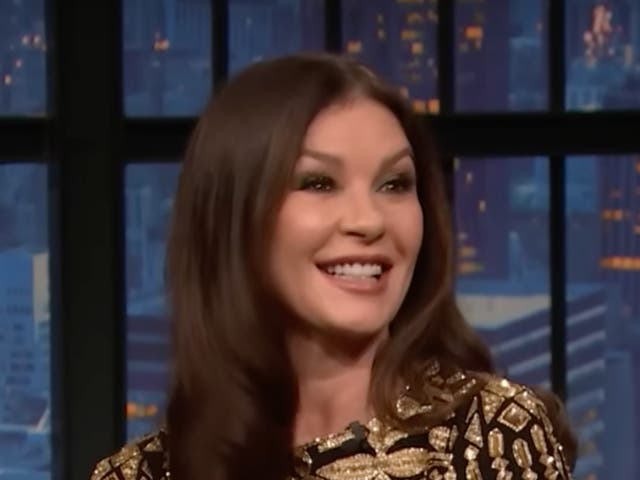 Catherine Zeta-Jones pokes fun at Michael Douglas age gap | The Independent