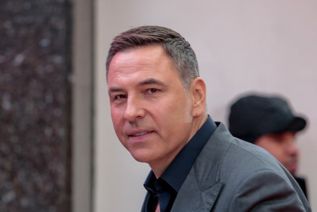 <p>David Walliams arrives at the Britain’s Got Talent Auditions in January</p>
