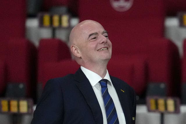 A key agreement between Europe’s top clubs and FIFA went unsigned on Friday after FIFA president Gianni Infantino missed the meeting (Nick Potts/PA)