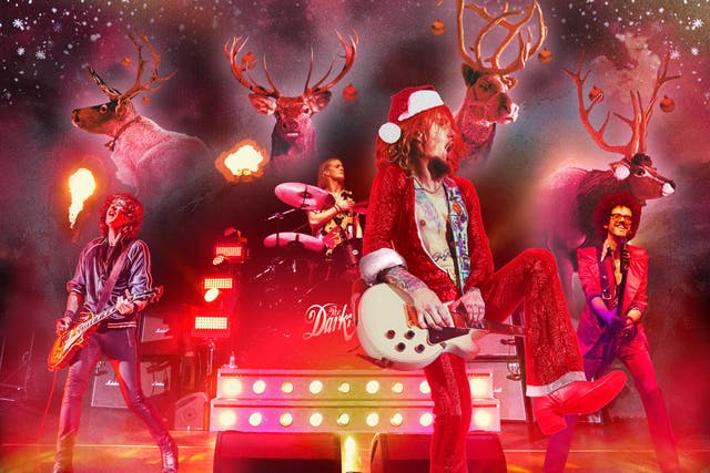 <p>The Darkness’s Justin Hawkins: ‘It’s important to us that it’s always around and it’s become a part of a lot of people’s Christmases, that they’re playing it while they’re peeling the sprouts in the morning or whatever it is they do. I’m not usually awake at that time'</p>