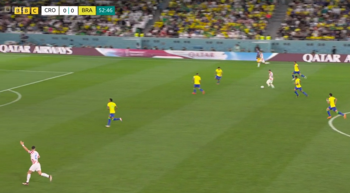 Croatia’s gameplan resumes in the second half with Brazil unable to track Juranovic from deep