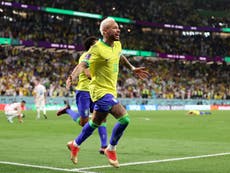 Neymar equals Pele’s goalscoring record for Brazil with World Cup strike against Croatia