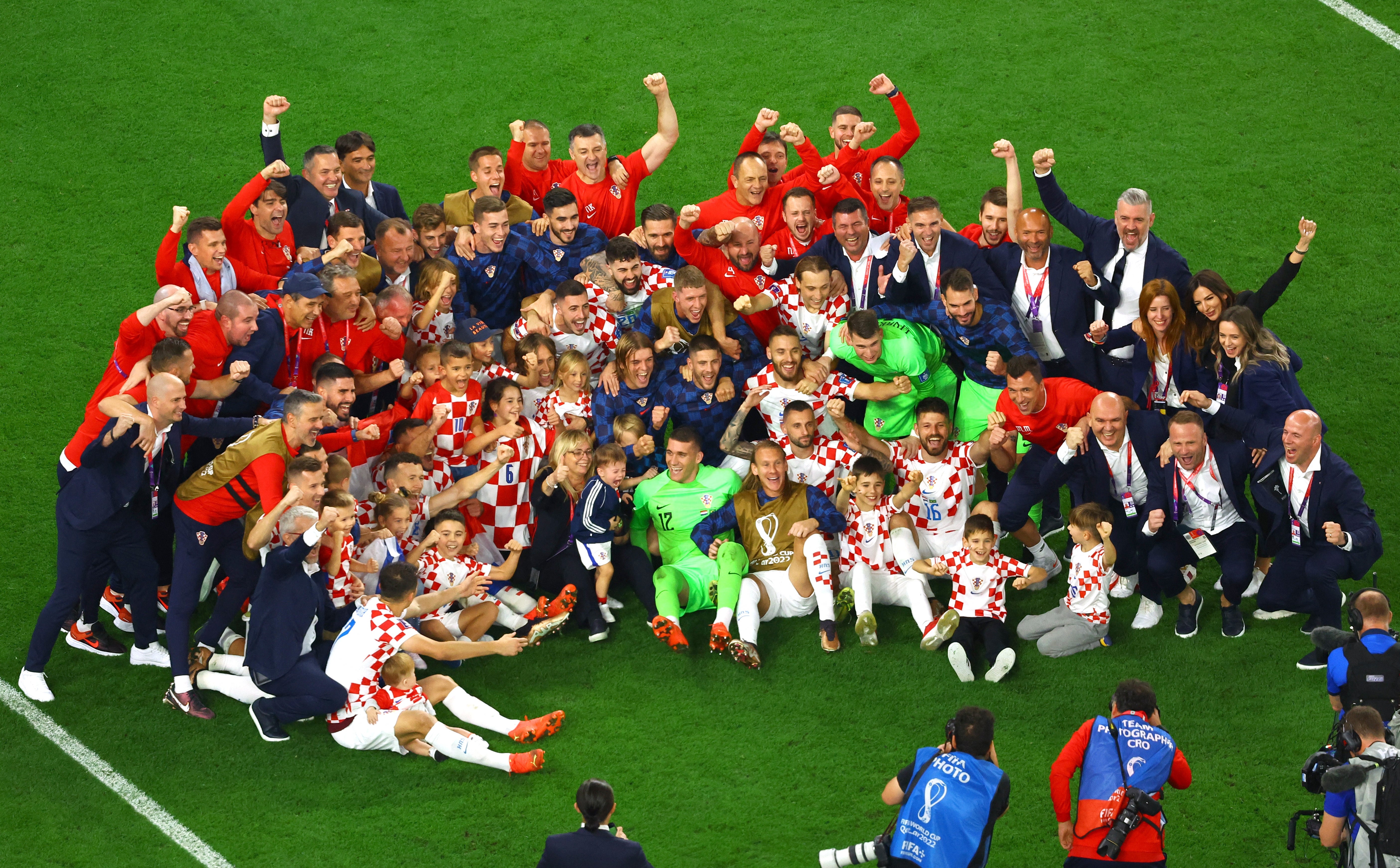 Croatia celebrated a famous win