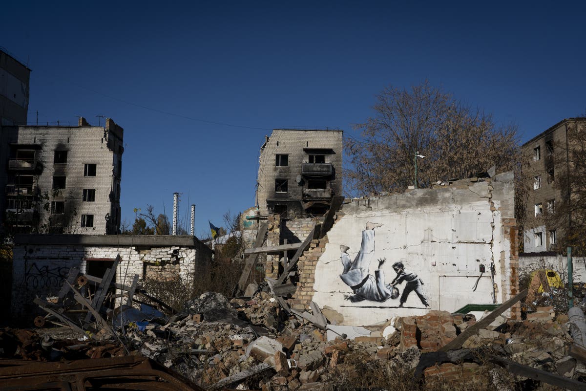 Banksy to sell 50 &lsquo;unique&rsquo; screenprints to raise funds for Ukraine