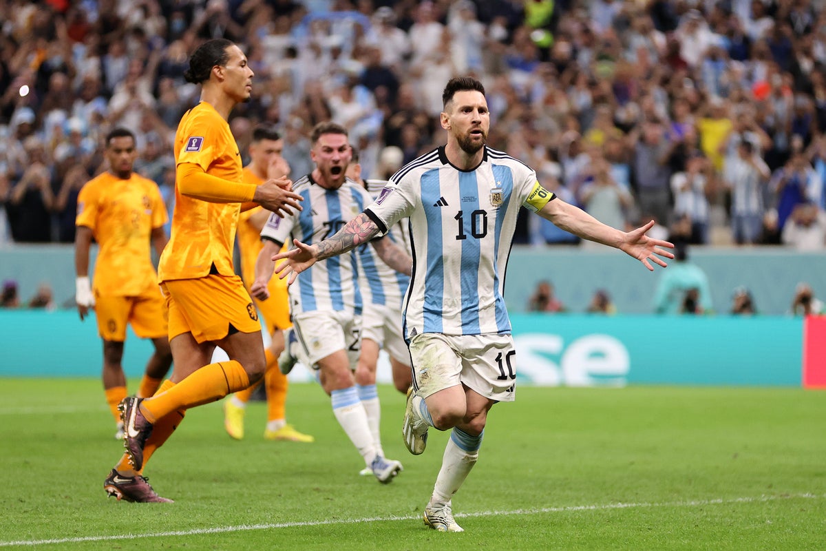 Netherlands vs Argentina LIVE: World Cup 2022 score, updates as Weghorst pulls goal back after Messi penalty