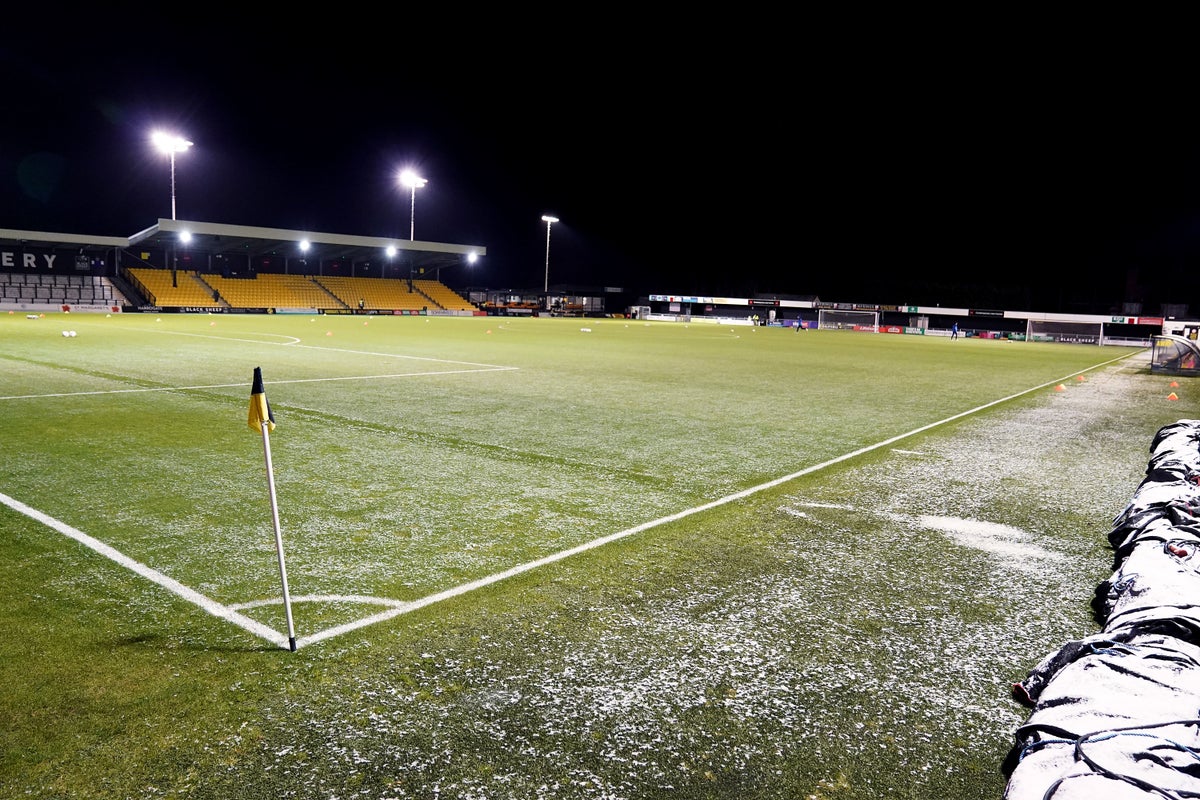 Multiple matches postponed after freezing conditions take hold across the UK