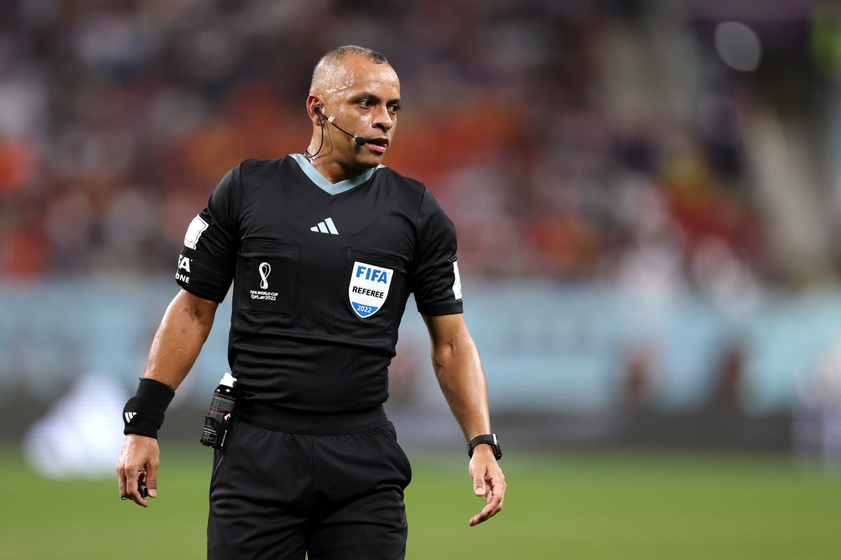 Who is England vs France referee Wilton Sampaio?