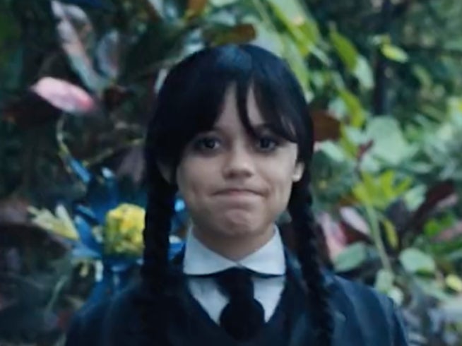 Jenna Ortega struggling to keep a straight face in ‘Wednesday’