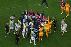 Argentina charged with disorder following fiery World Cup win over Netherlands