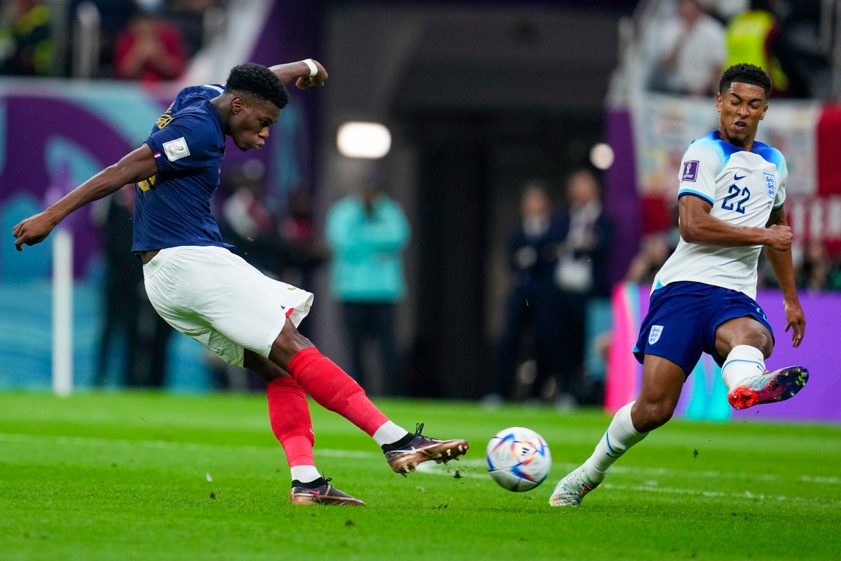 Watch Tchouameni goal: France midfielder scores World Cup quarter-final opener against England