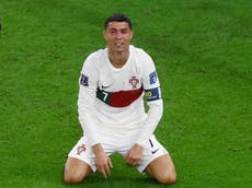 Crying Cristiano Ronaldo mourns the end of a dream and, perhaps, an era