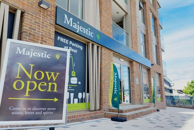 Majestic has said it will freeze prices for on-trade customers (Majestic/PA)