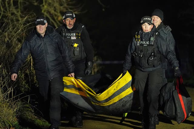 Four children are in critical condition in hospital after being pulled from an icy lake in cardiac arrest, while a search operation continues amid fears two more children were involved in the incident (Jacob King/PA)