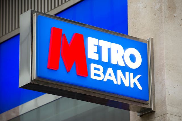 Metro Bank has been fined £10m by the UK’s financial regulator for knowingly publishing incorrect information to investors in 2018 (Laura Lean/PA)