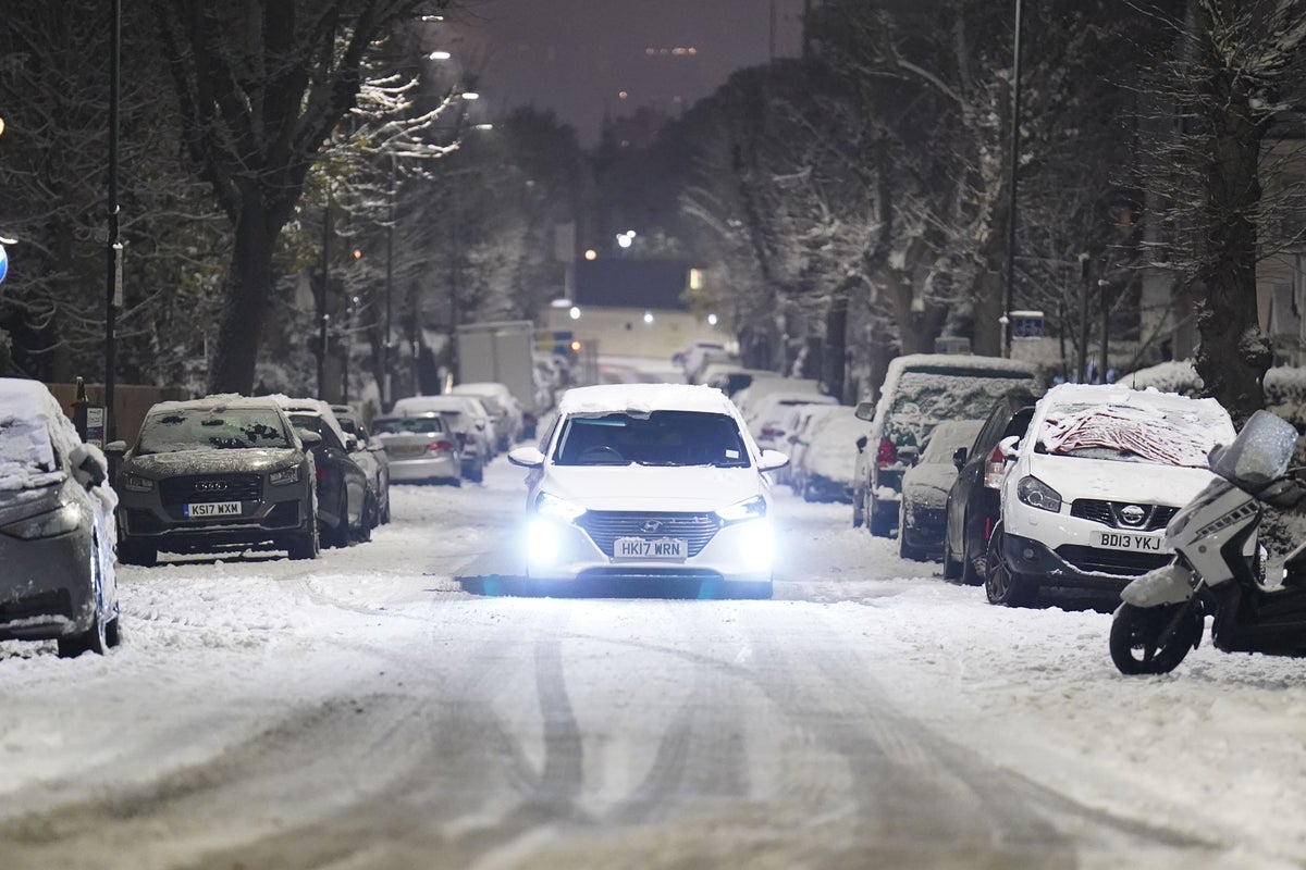 Snow, ice and fog cause chaos on roads and railways