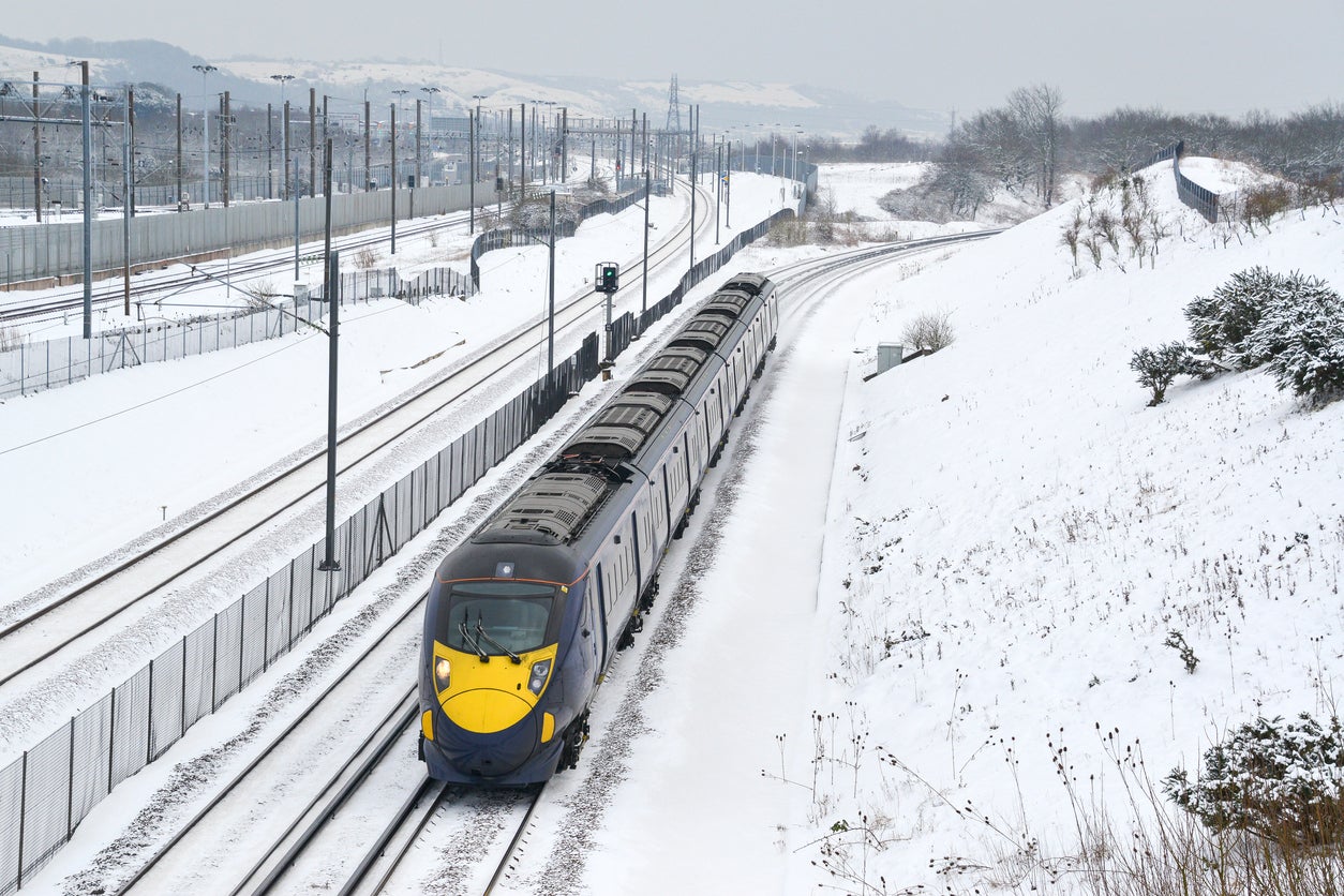 Kent trains have been affected by the flurries