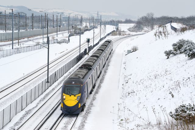 <p>Kent trains have been affected by the flurries</p>
