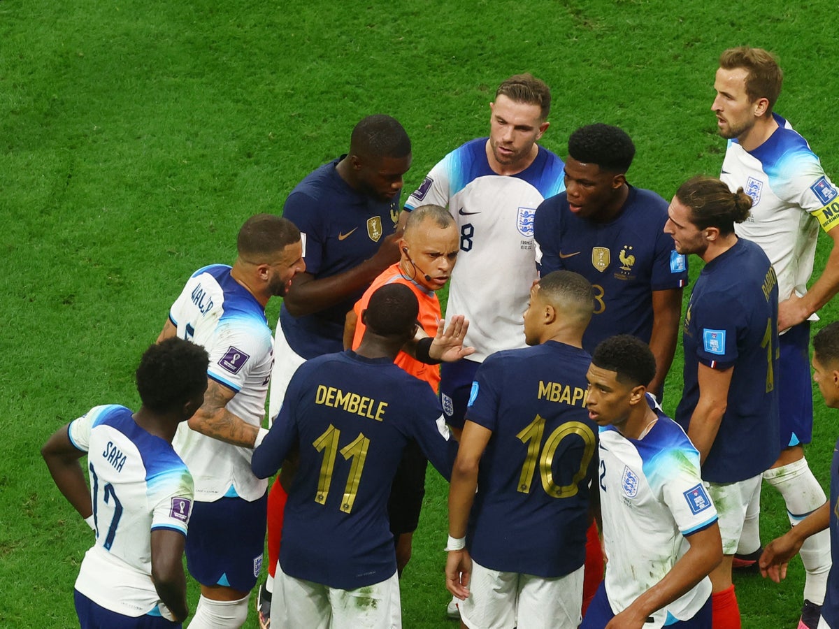 England vs France referee kept on for rest of World Cup despite widespread criticism