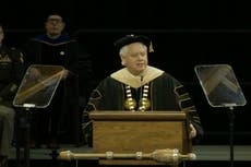 Murdered Idaho students honoured at graduation where police warned: ‘Stay vigilant’