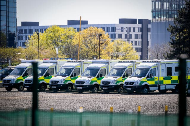 The announcement puts an end to the threat of strike action among ambulance workers and some NHS staff (Jane Barlow/PA)