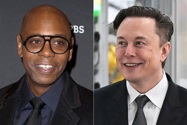 <p>Dave Chappelle and Elon Musk</p>