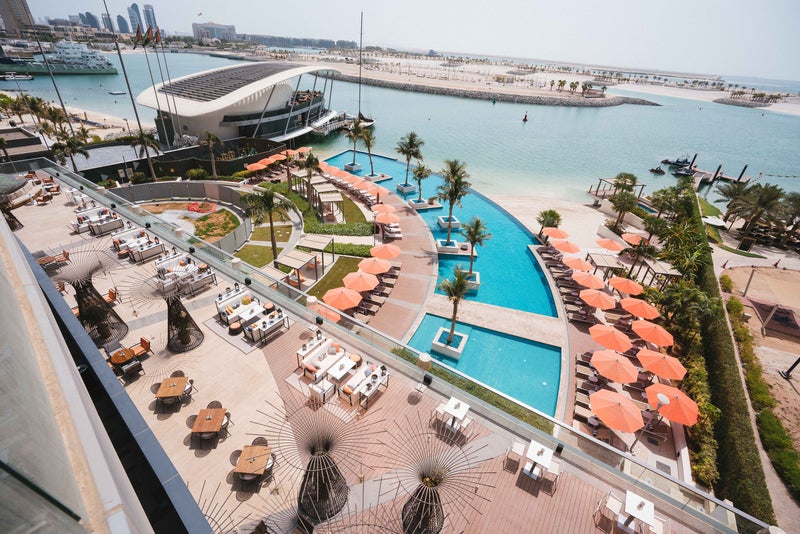 The Grand Hyatt Hotel is located in the West Corniche district of Abu Dhabi