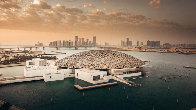 The Louvre Abu Dhabi is situated on Saadiyat Island
