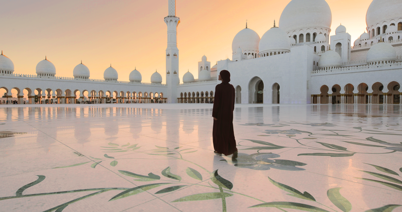 The Sheikh Zayed Grand Mosque welcomes more than 50,000 worshippers daily