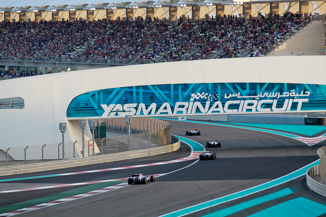 <p>The Yas Marina Circuit hosts the Abu Dhabi Grand Prix</p>