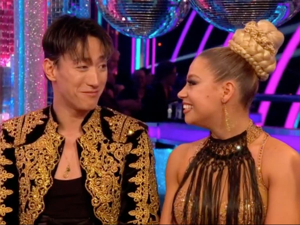 Carlos Gu struggles to hold back tears as Molly Rainford avoids Strictly dance-off