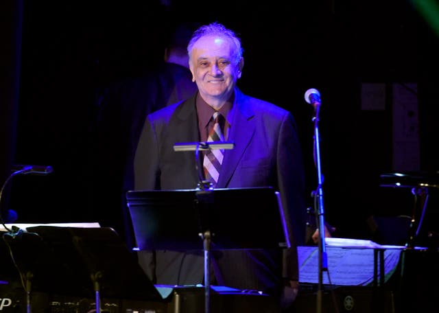 <p>Angelo Badalamenti performs at the David Lynch Foundation Music Celebration at the Theatre at Ace Hotel on 1 April 2015, in Los Angeles</p>