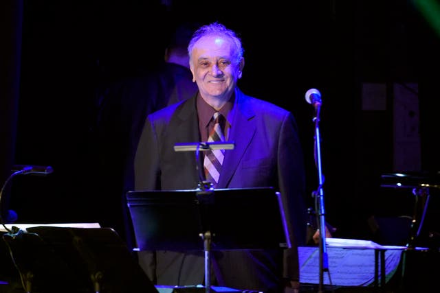 <p>Angelo Badalamenti performs at the David Lynch Foundation Music Celebration at the Theatre at Ace Hotel on 1 April 2015, in Los Angeles</p>