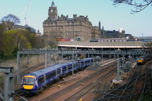 Most services in Scotland will not be running due to strike action (Jane Barlow/PA)