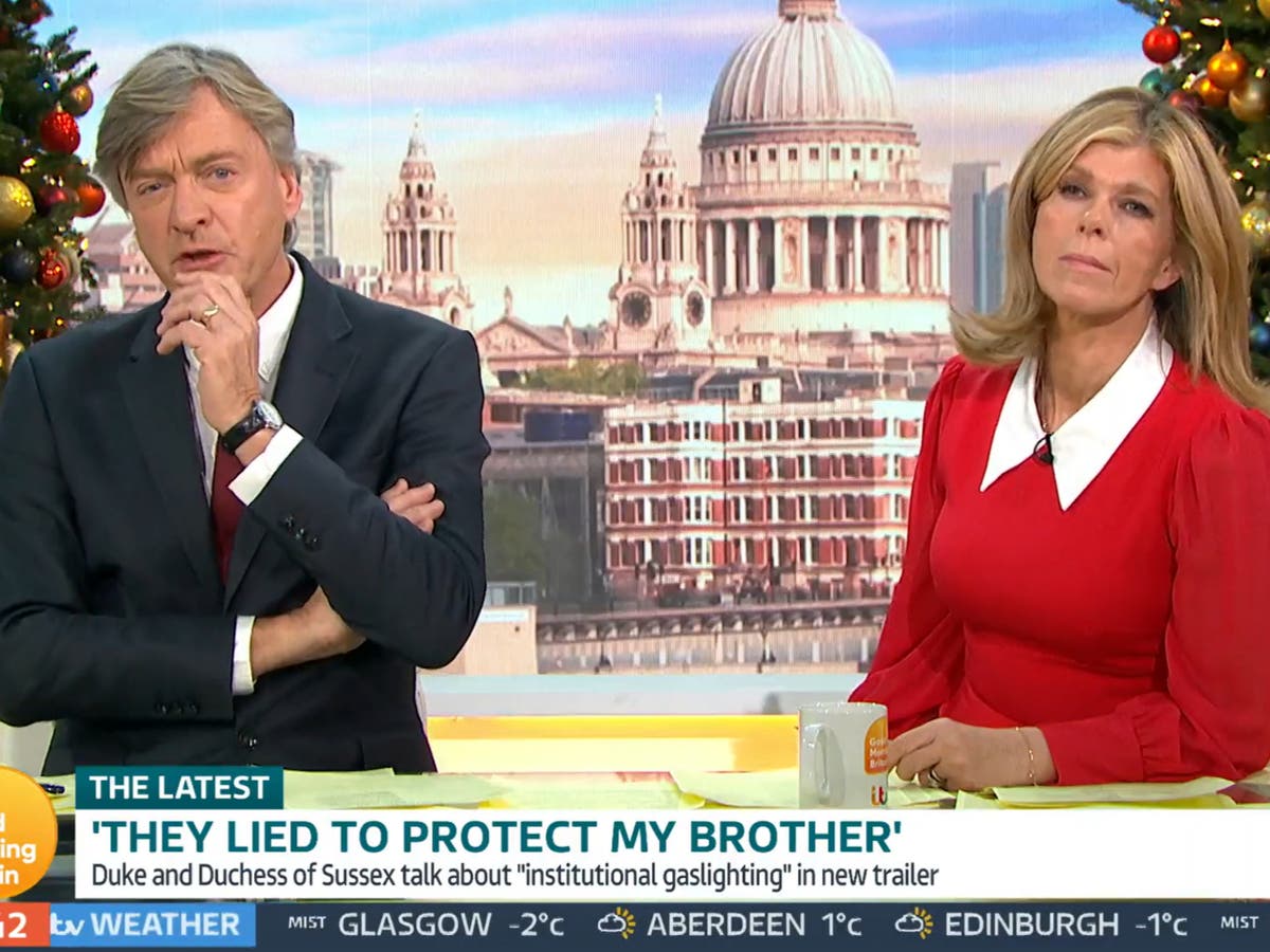 Richard Madeley says Prince Harry seems like a &lsquo;very damaged man&rsquo;