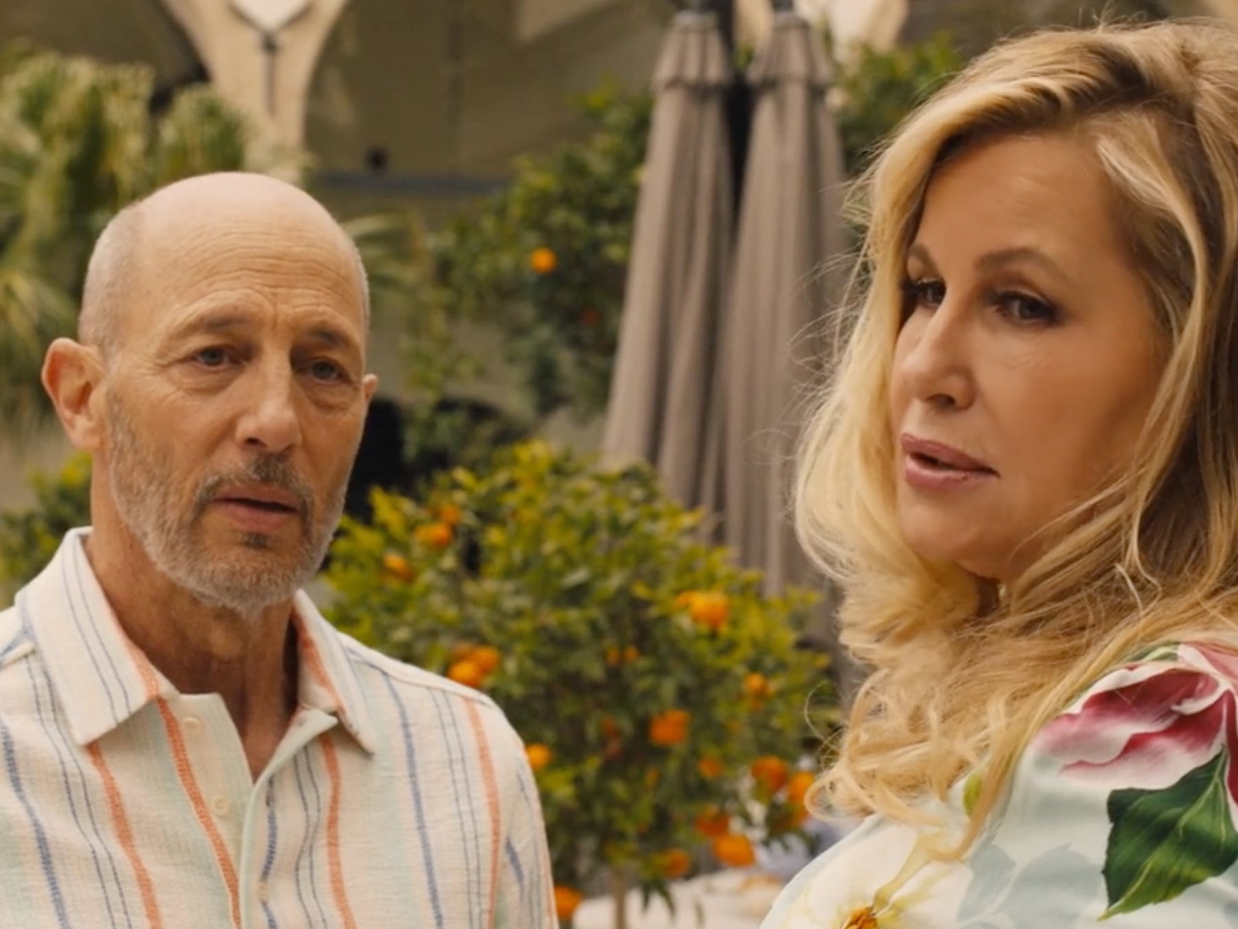 Jon Gries and Jennifer Coolidge in ‘The White Lotus’