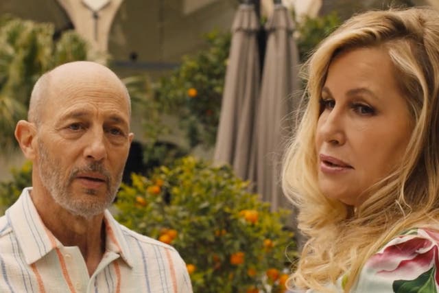 <p>Jon Gries and Jennifer Coolidge in ‘The White Lotus’</p>