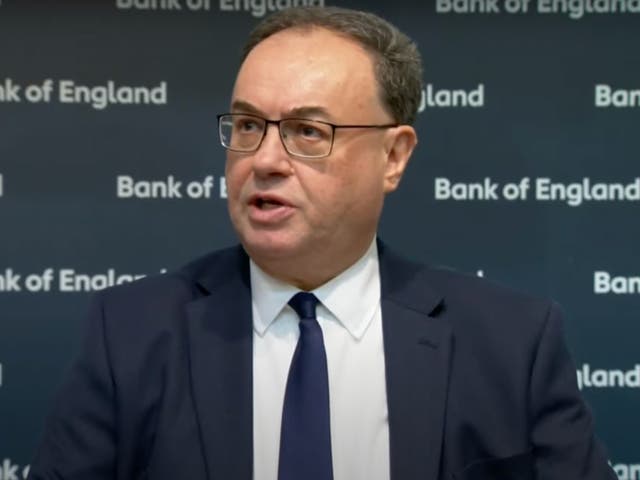 <p>Bank of England governor Andrew Bailey</p>