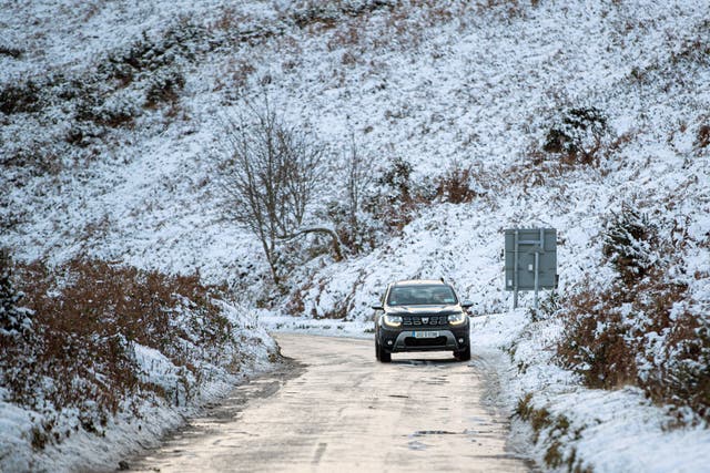 Many areas across Scotland have seen sub zero temperatures (Damien Storan/PA)
